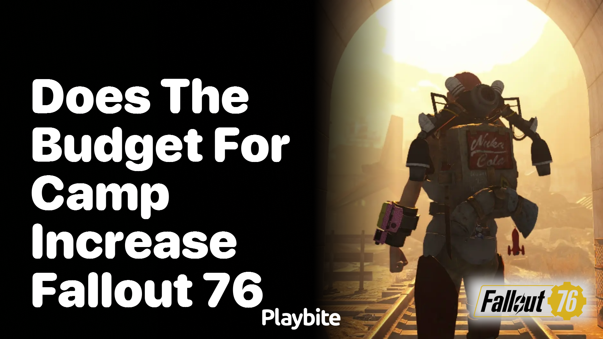 Does the budget for C.A.M.P. increase in Fallout 76 Playbite