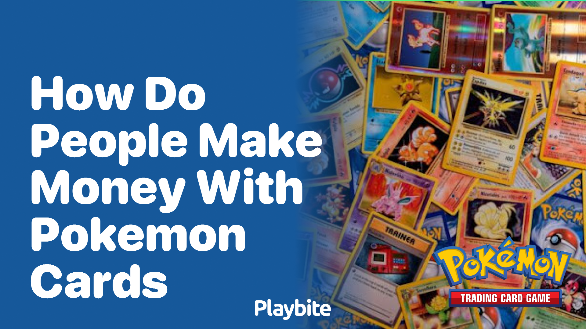 How do people make money with Pokemon cards?