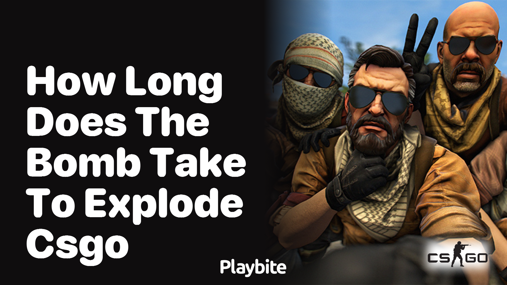 How long does the bomb take to explode in CS:GO?