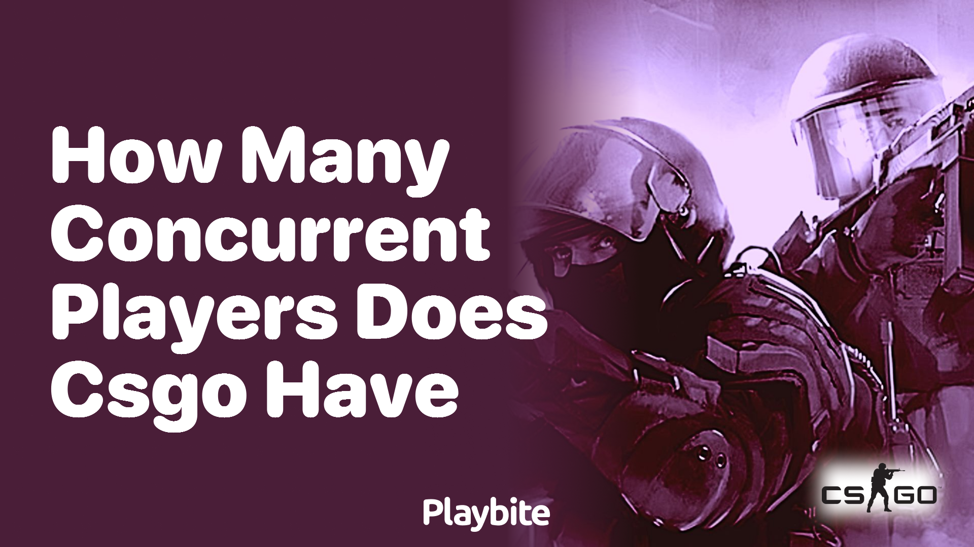 How many concurrent players does CS:GO have?