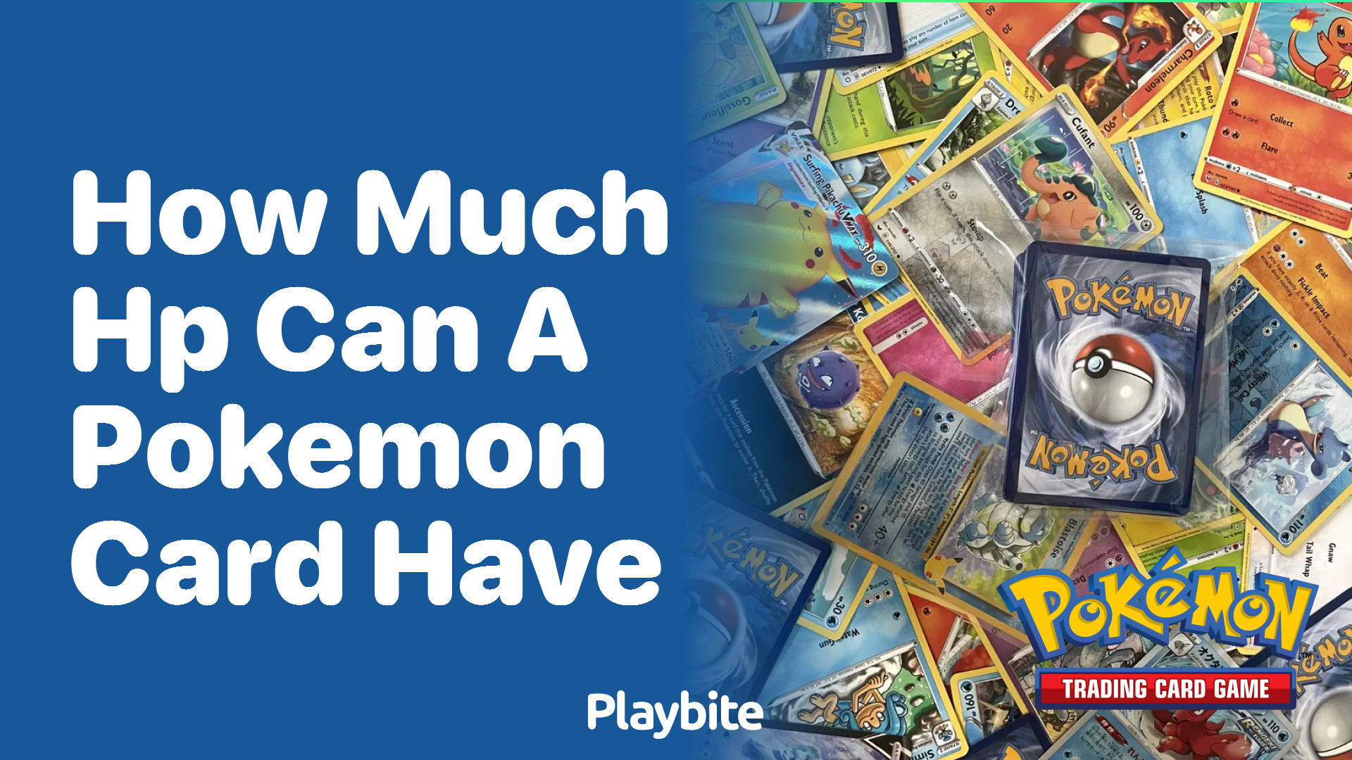 How much HP can a Pokemon card have?