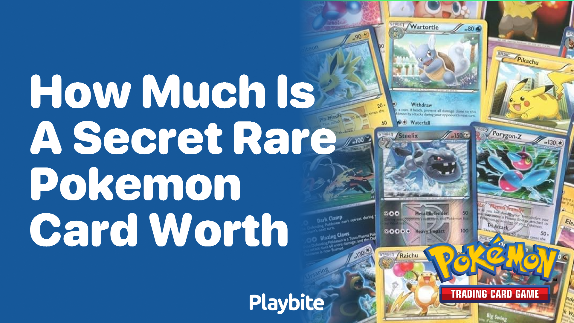 How much is a secret rare Pokemon card worth?