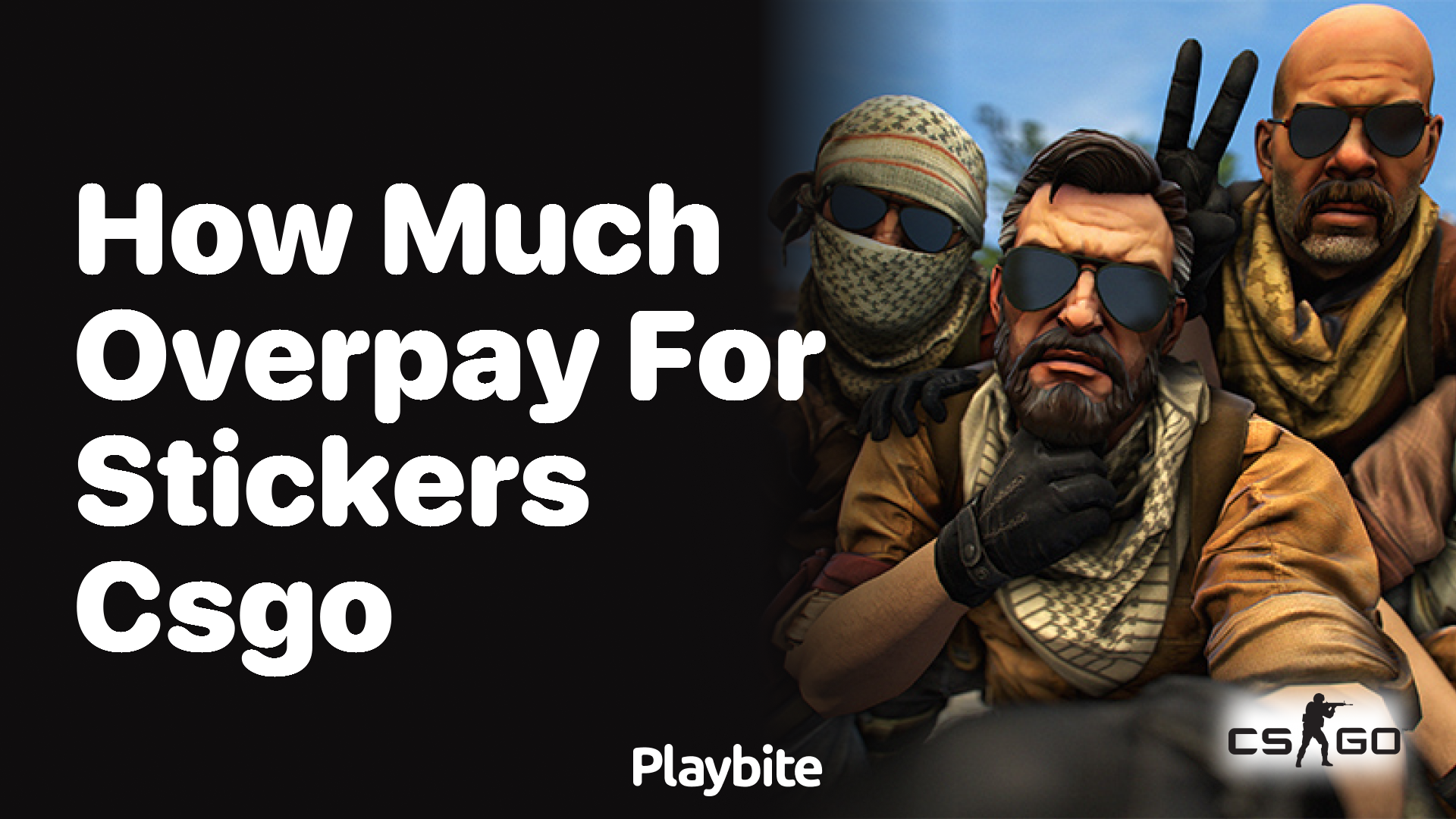 How much overpay for stickers in CS:GO?