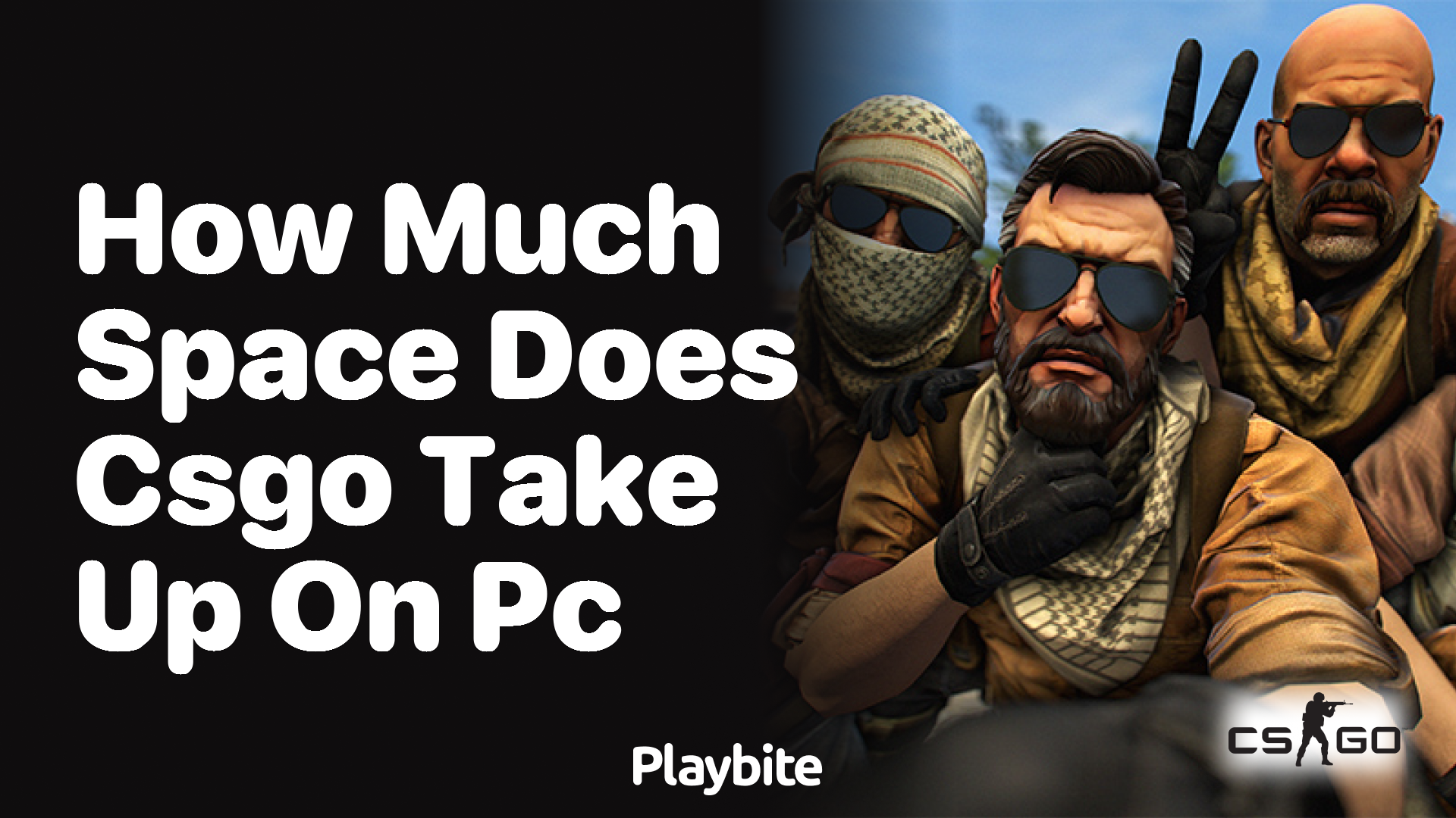 How much space does CS:GO take up on a PC?