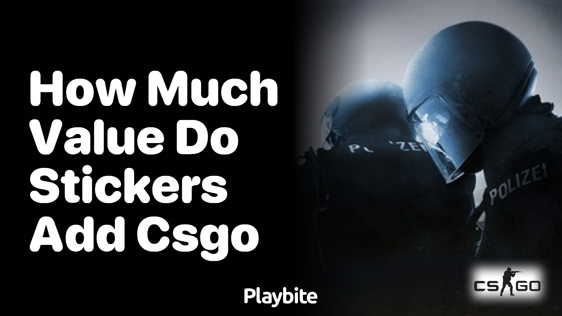 How much value do stickers add in CS:GO?