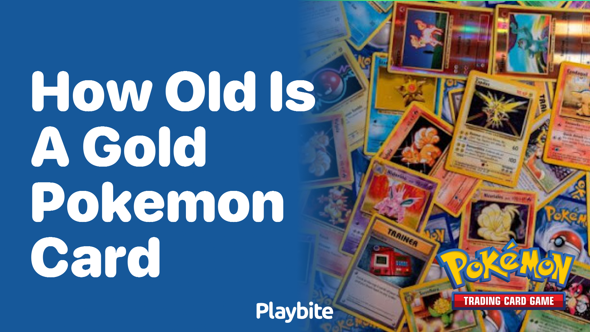 How old is a gold Pokemon card?