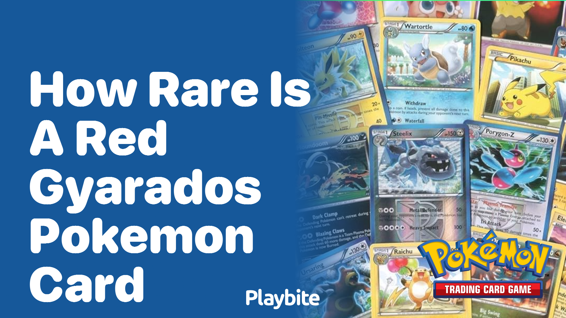 How rare is a Red Gyarados Pokemon card?