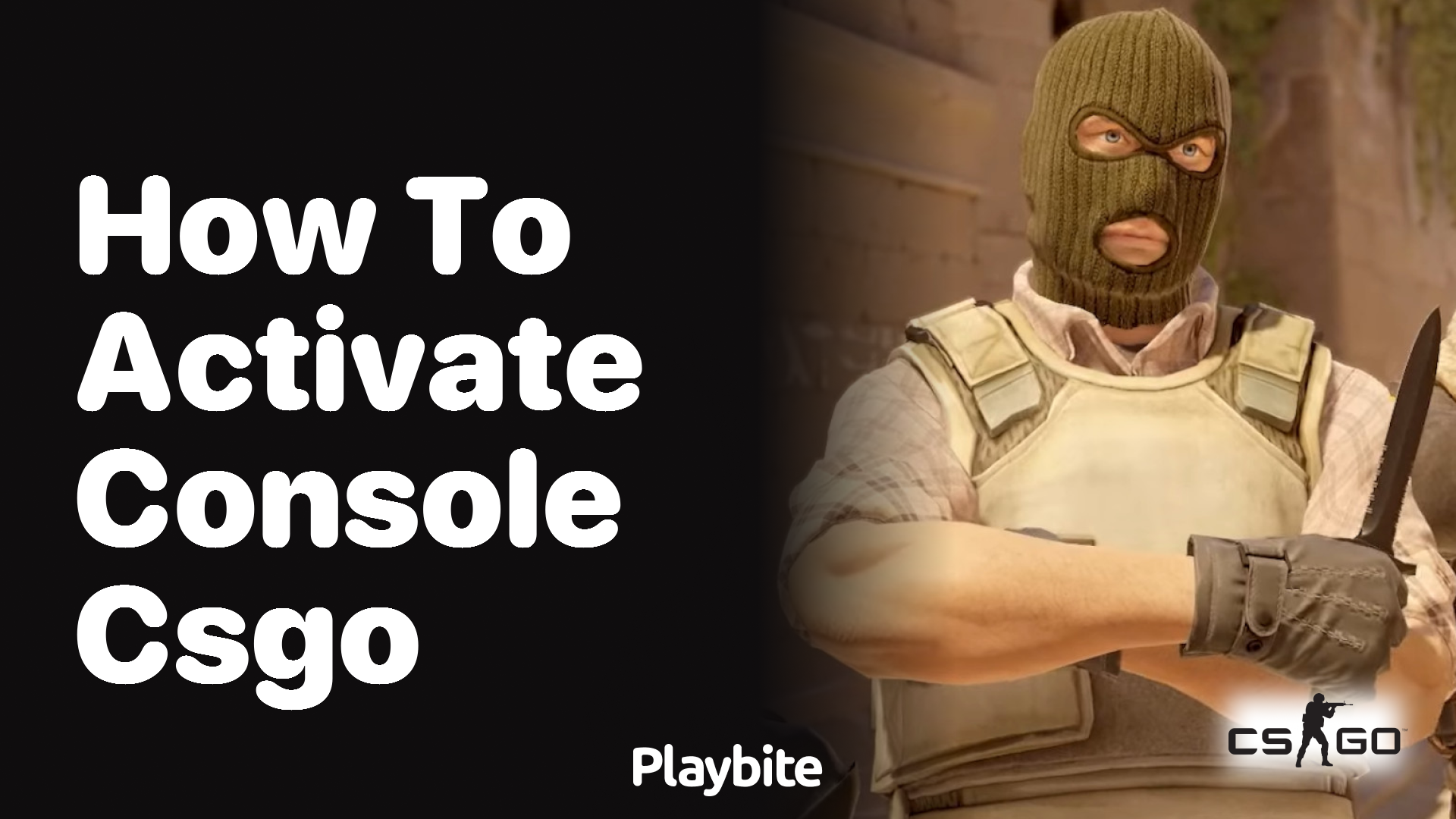 How to activate the console in CS:GO