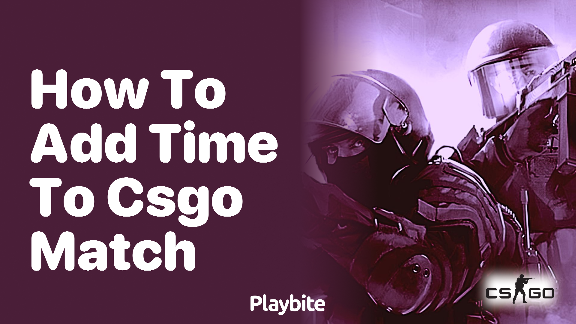 How to add time to a CS:GO match