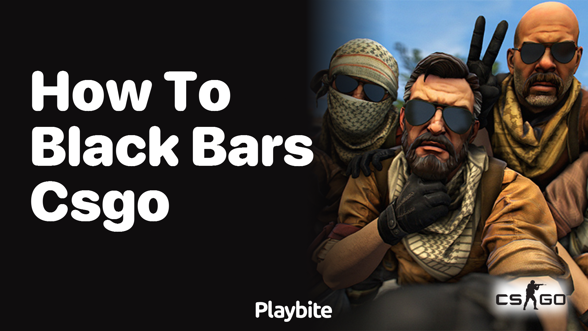 How to get black bars in CS:GO