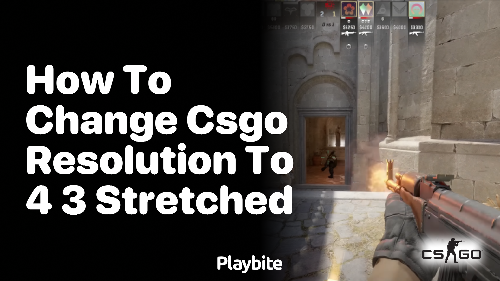 How to change CS:GO resolution to 4:3 stretched