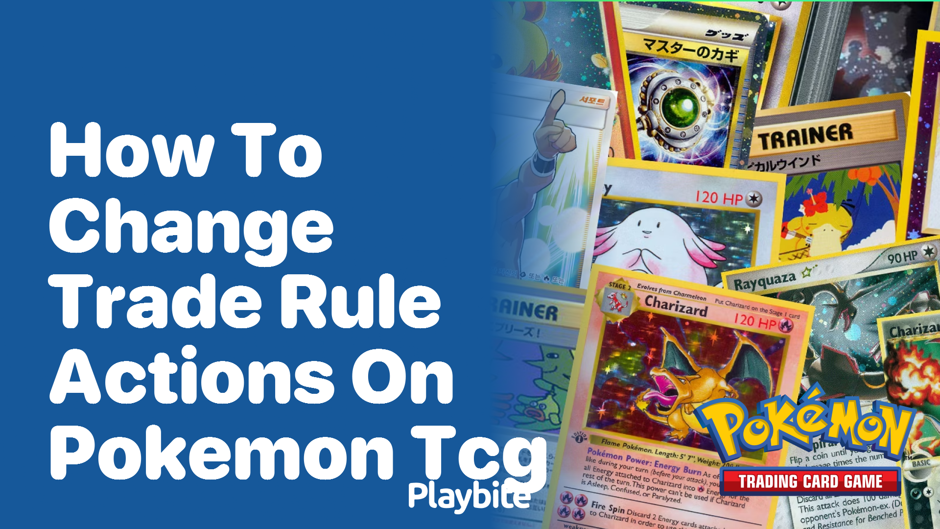 How to change trade rule actions on Pokemon TCG