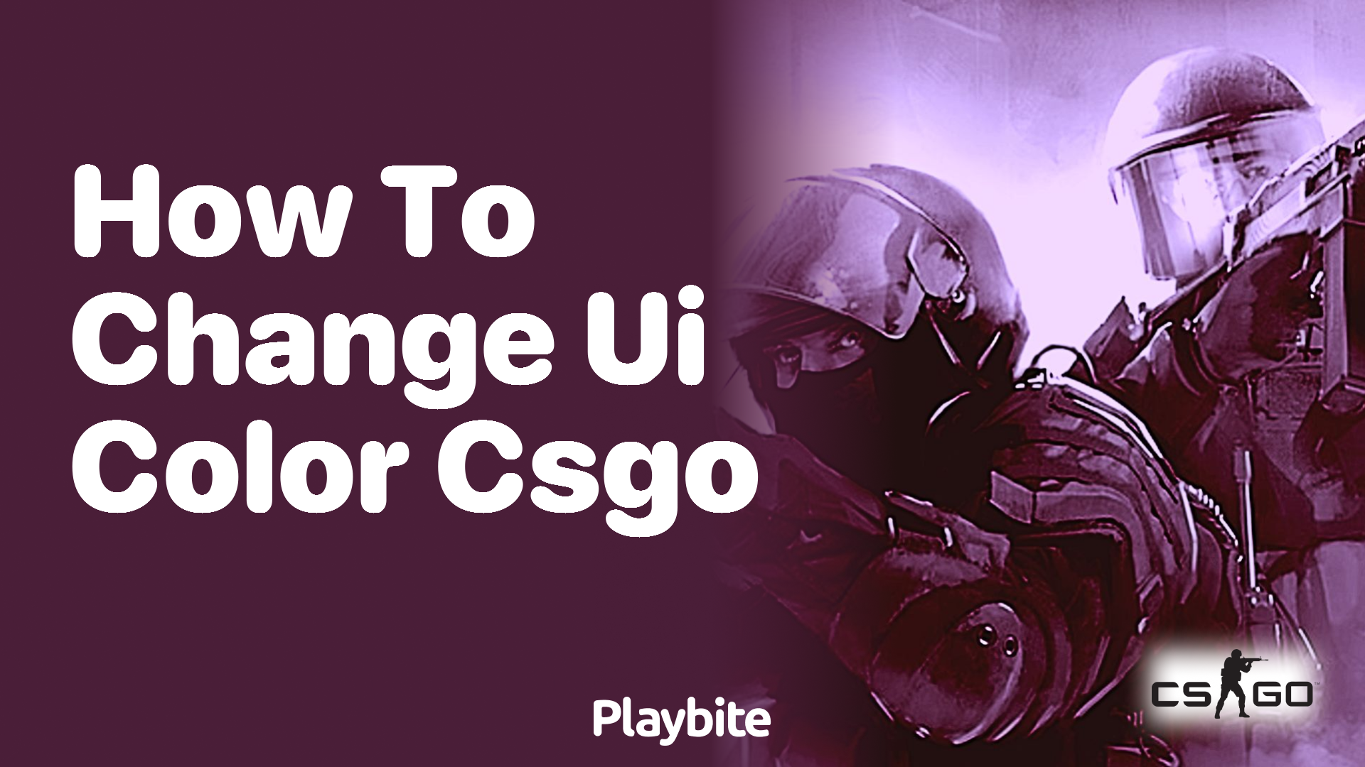 How to change UI color in CS:GO