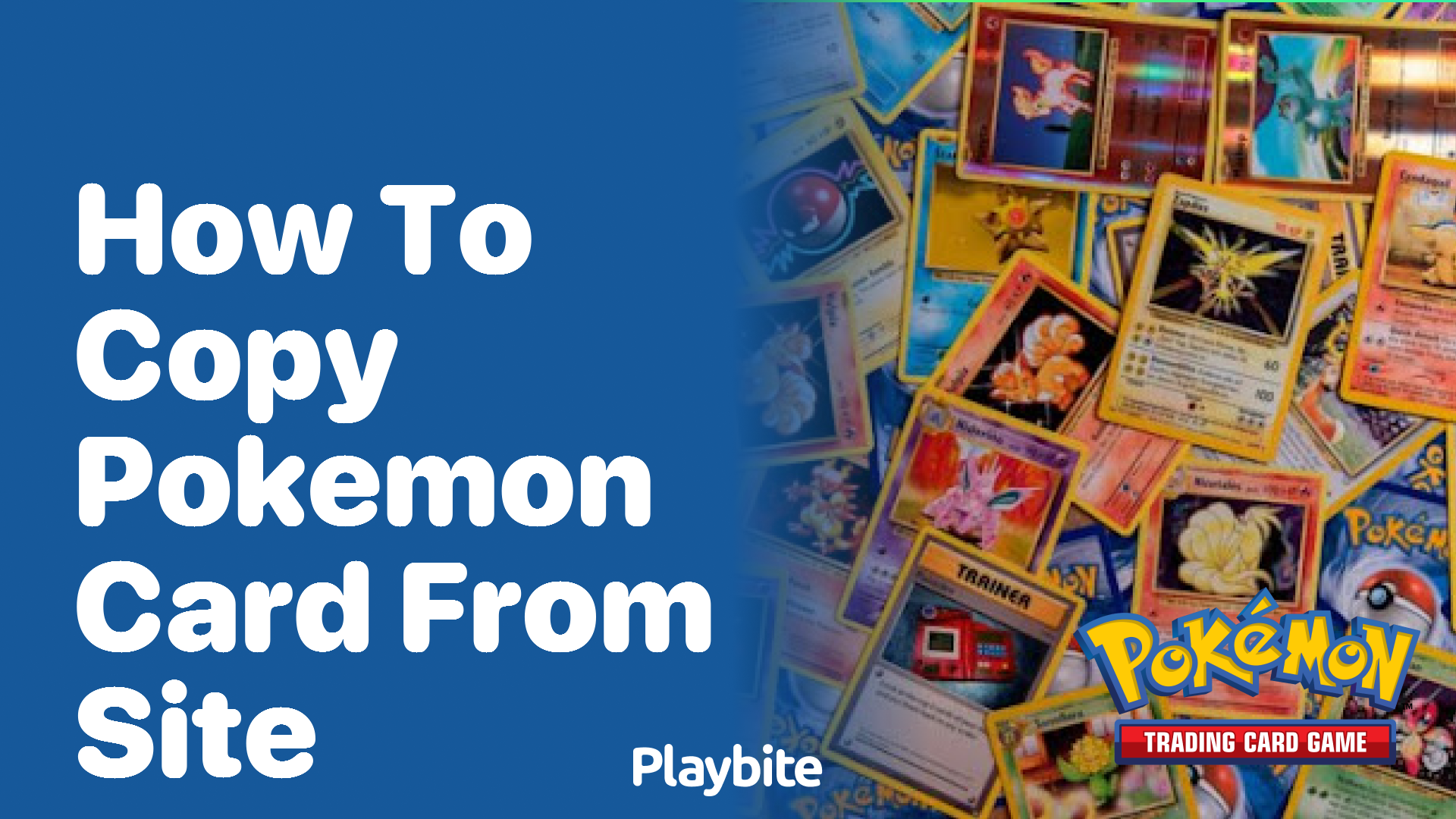 How to copy a Pokemon card from a site