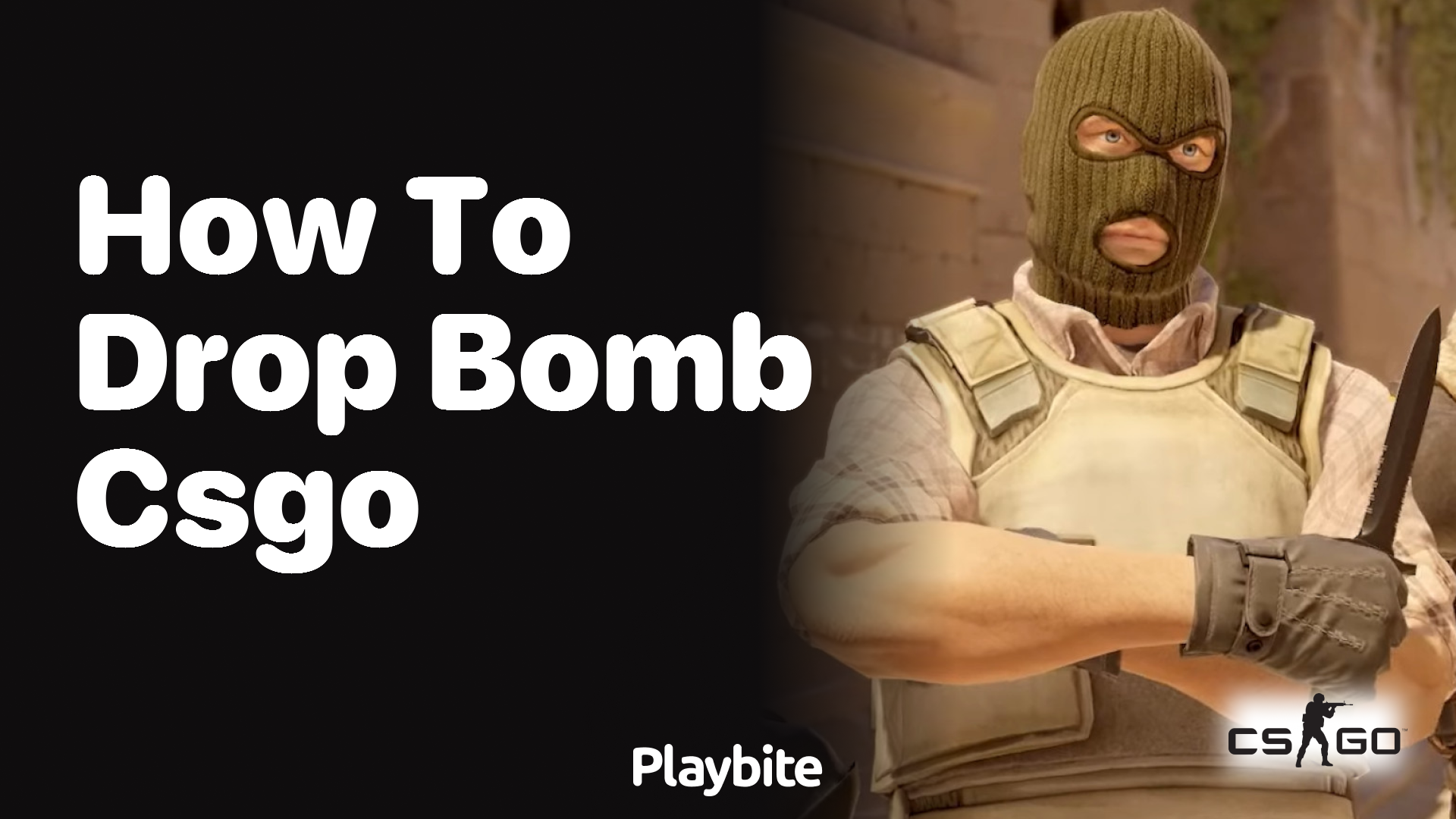 How to drop the bomb in CS:GO?