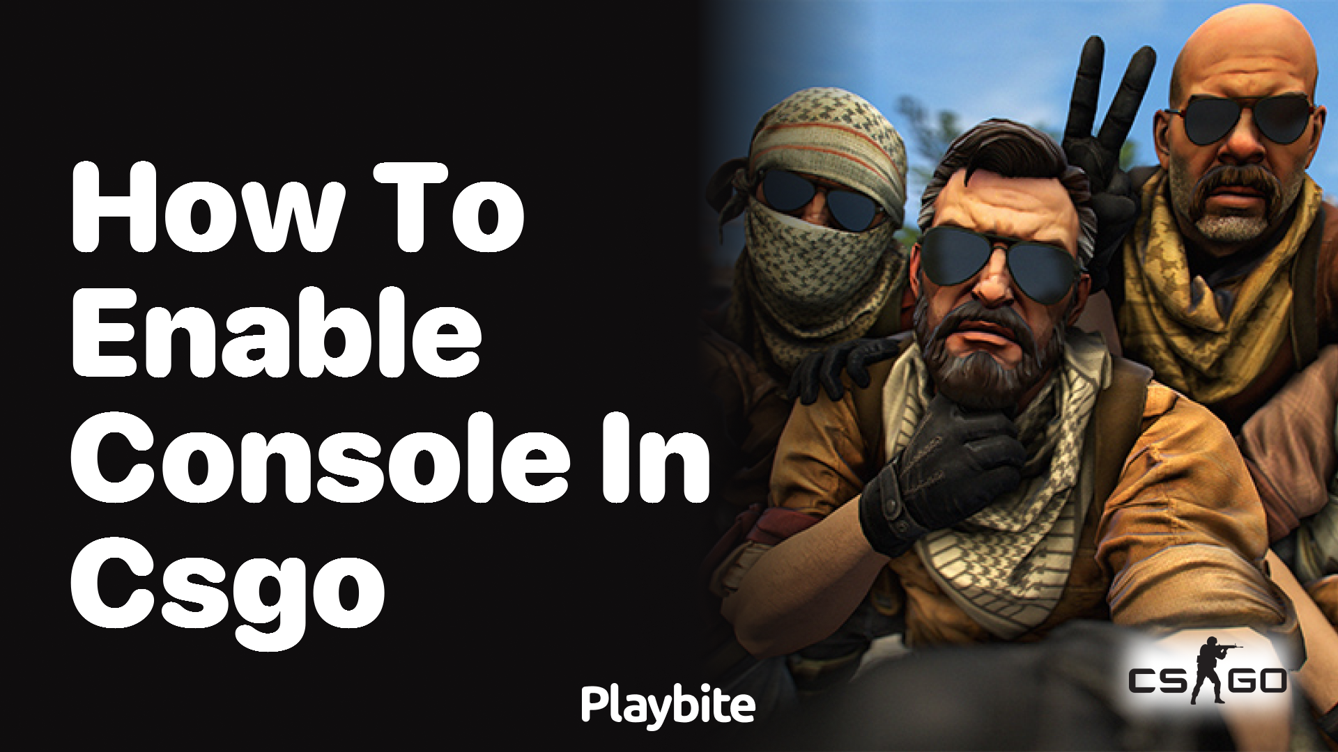 How to enable console in CS:GO