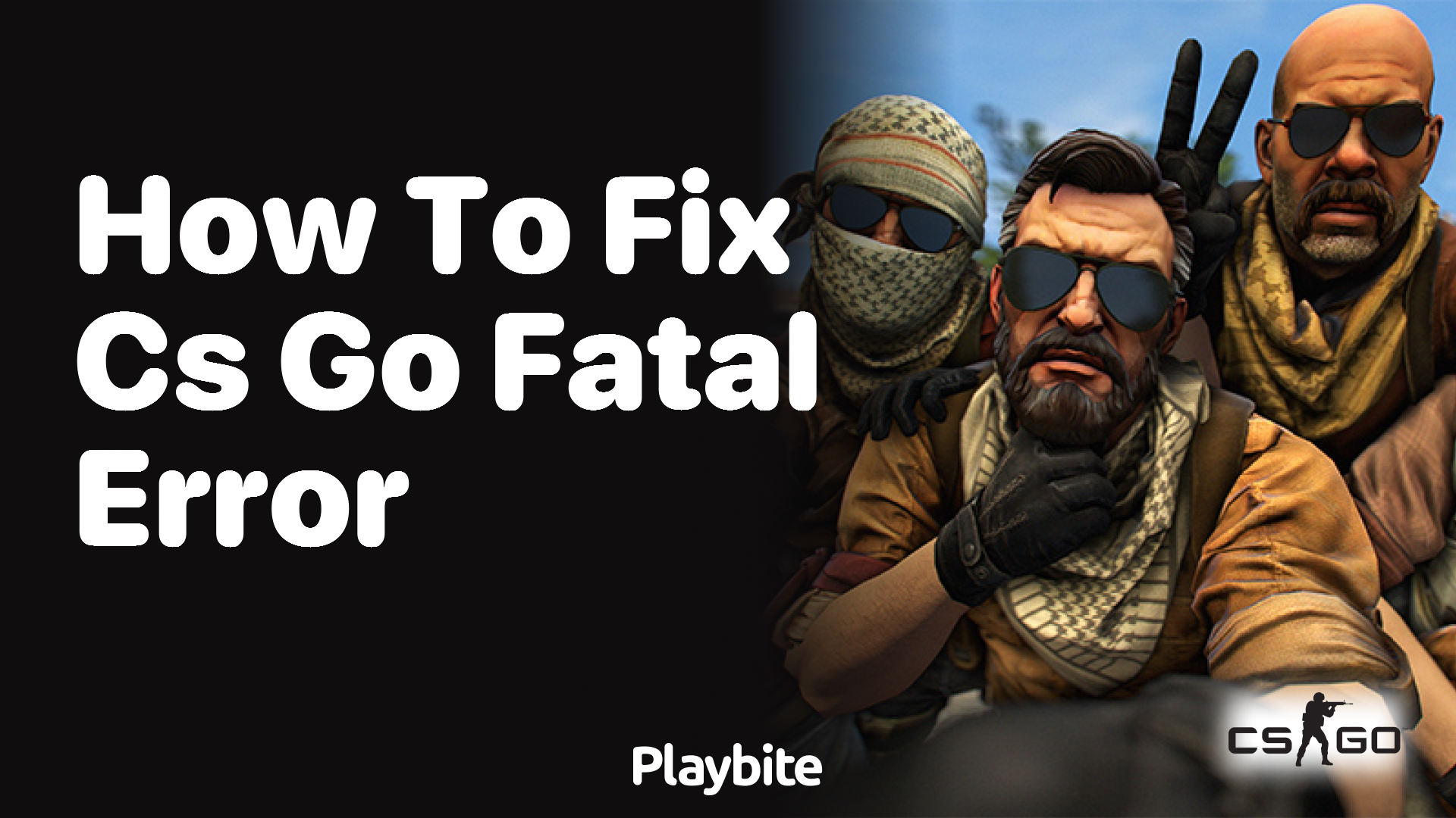 How to Fix CS:GO Fatal Error - Playbite