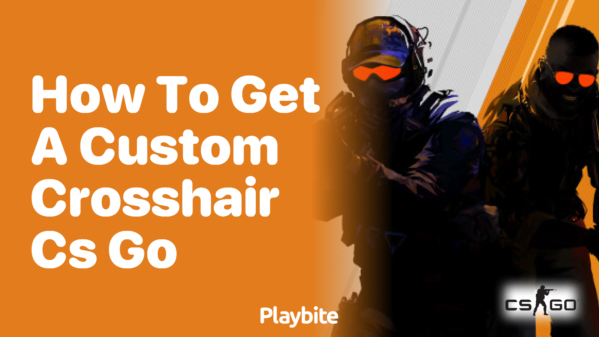 How to get a custom crosshair in CS:GO