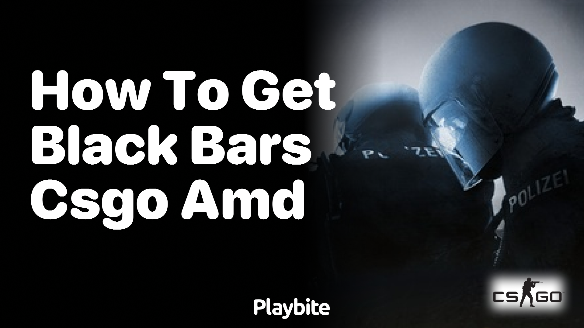 How to get black bars in CS:GO using an AMD graphics card