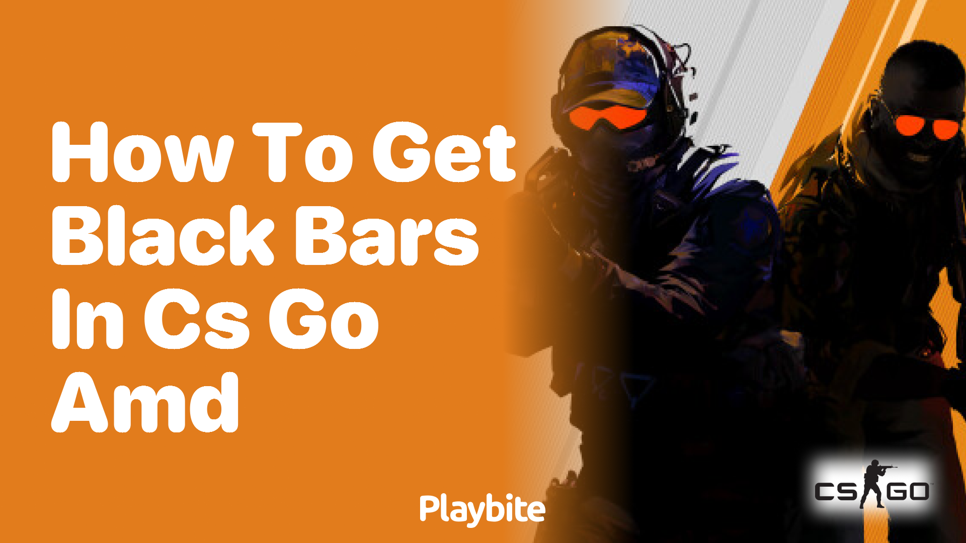 How to get black bars in CS:GO AMD