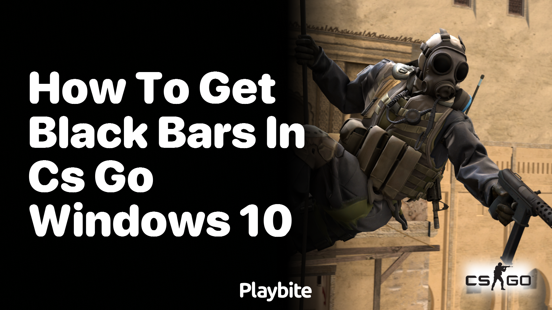 How to get black bars in CS:GO on Windows 10