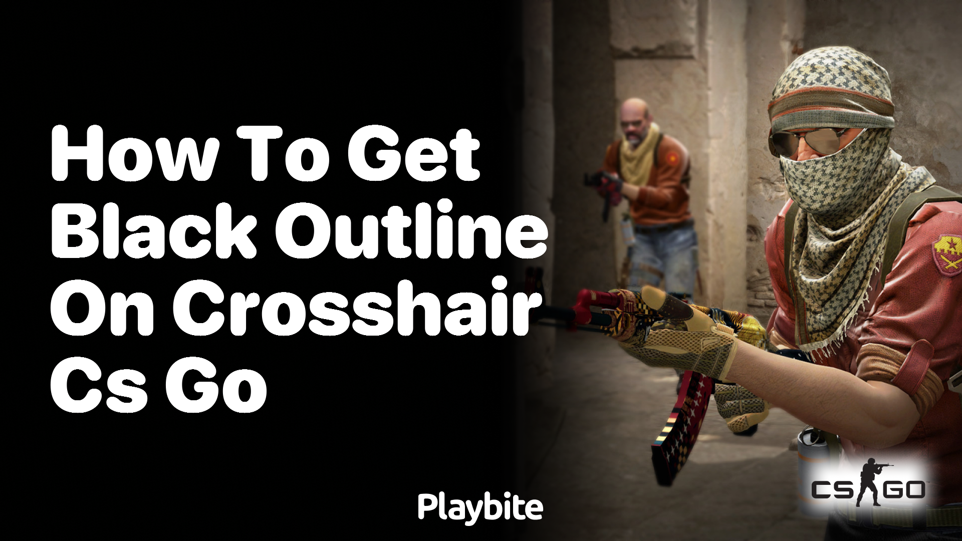 How to get a black outline on your crosshair in CS:GO