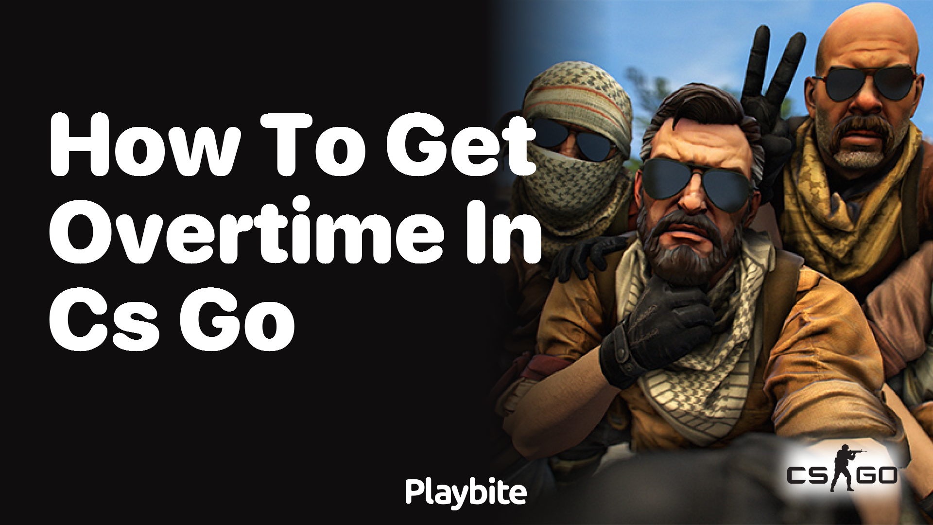 How to get overtime in CS:GO