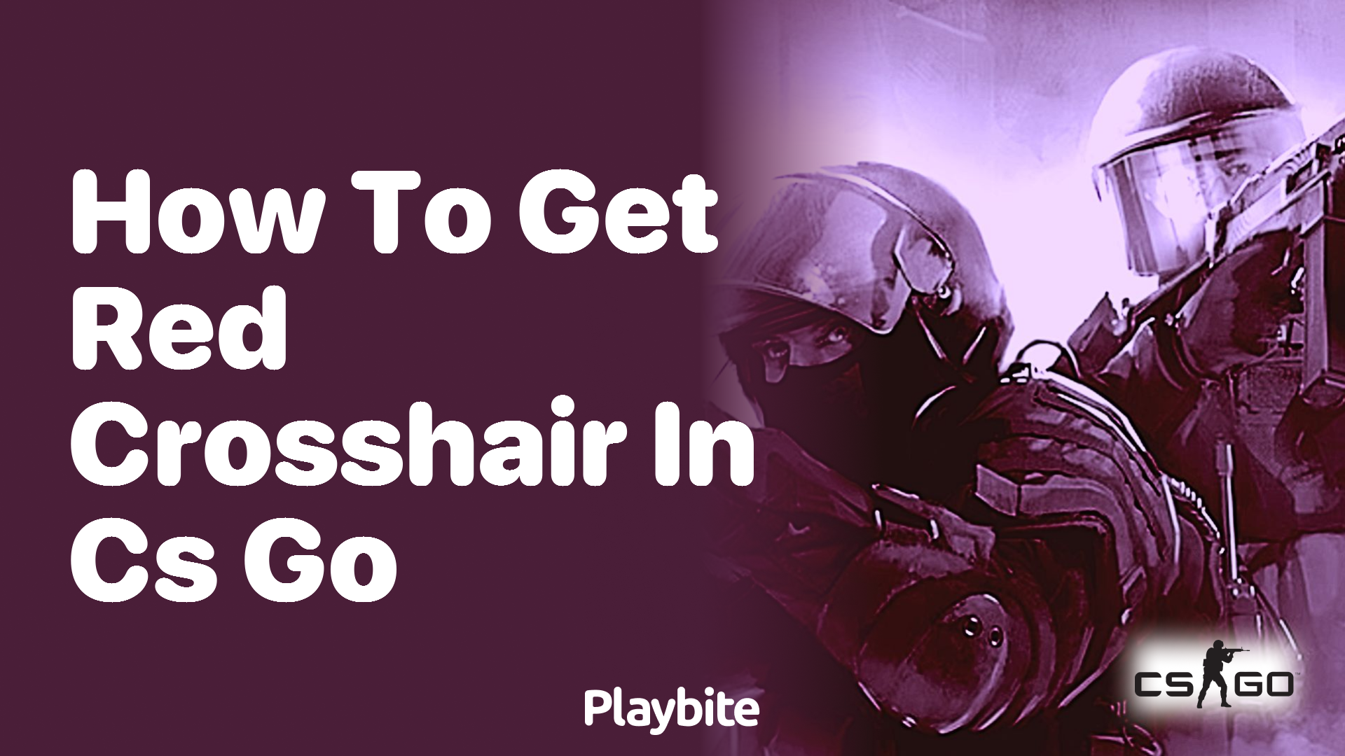 How to get a red crosshair in CS:GO