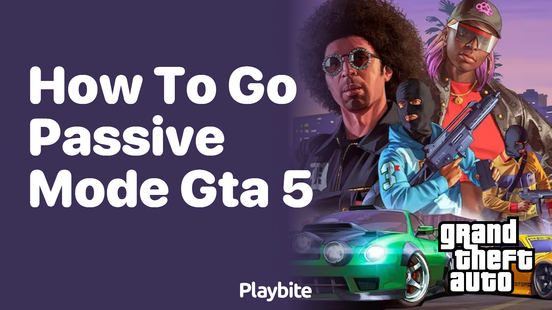 How to go passive mode in GTA 5