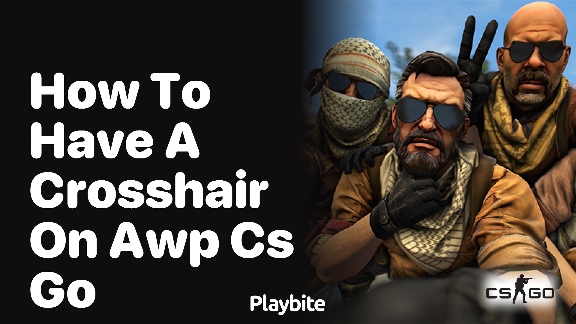 How to have a crosshair on AWP in CS:GO