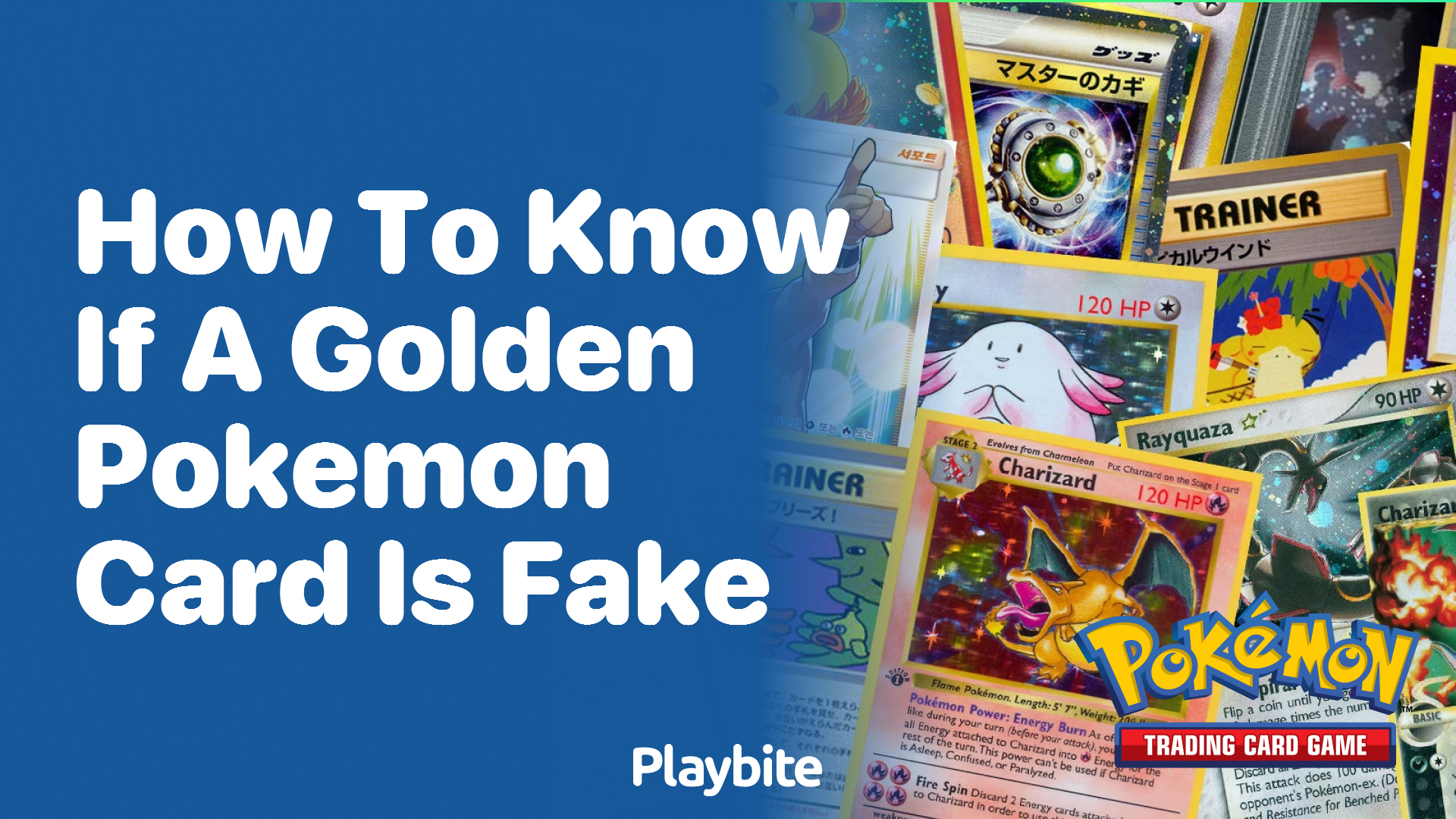 How to Know if a Golden Pokemon Card is Fake