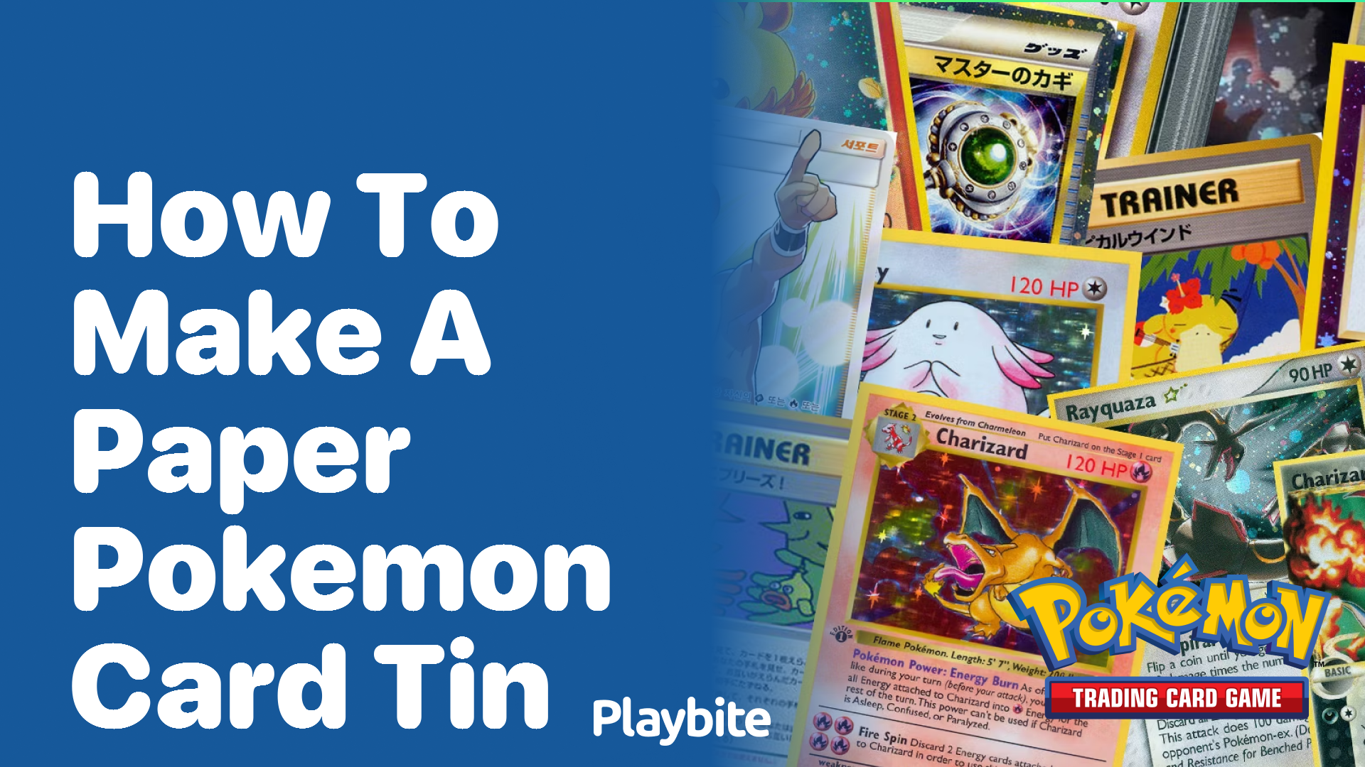 How to Make a Paper Pokemon Card Tin