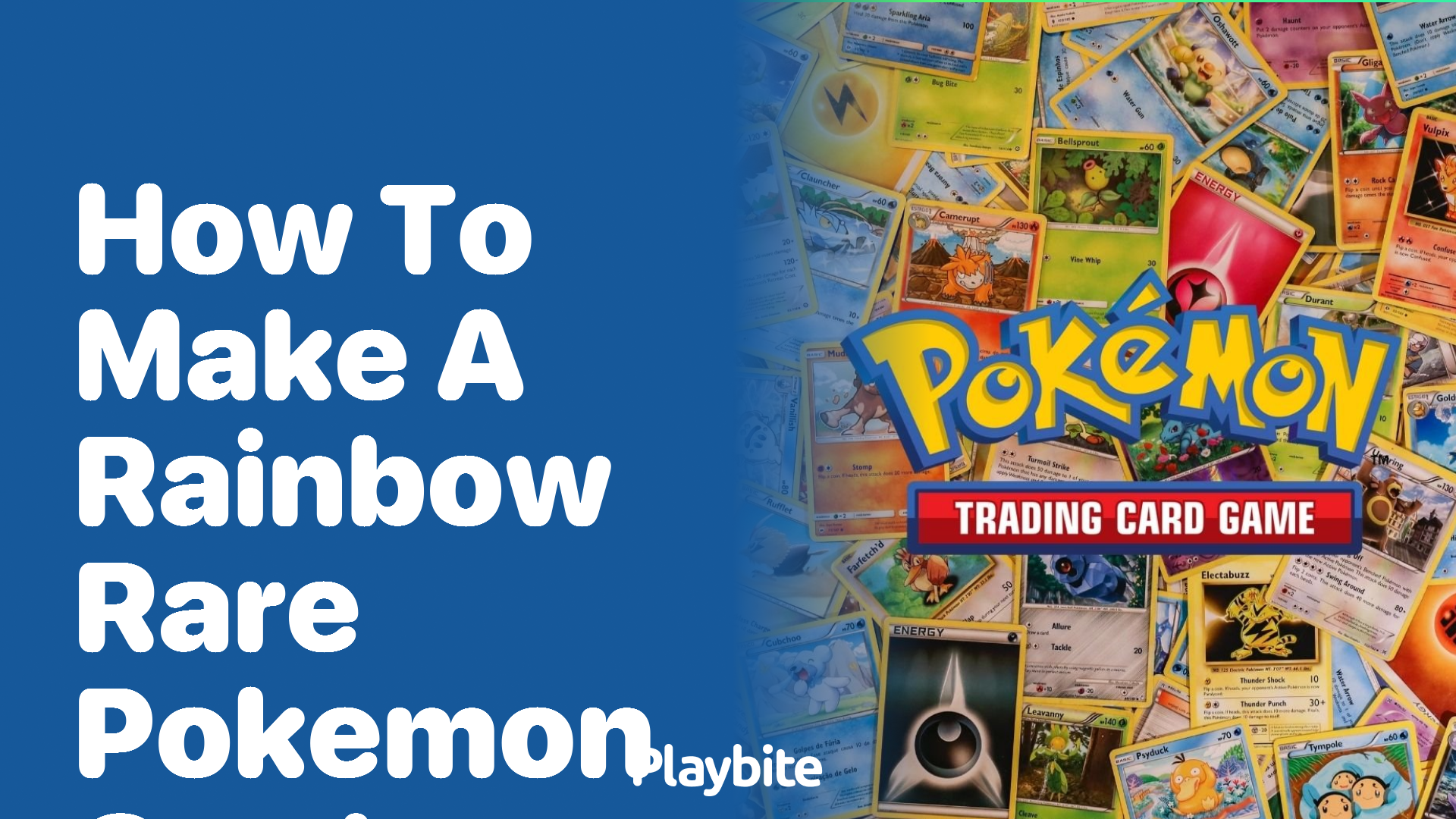 How to make a Rainbow Rare Pokemon card