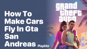 How To Make Cars Fly In Gta San Andreas