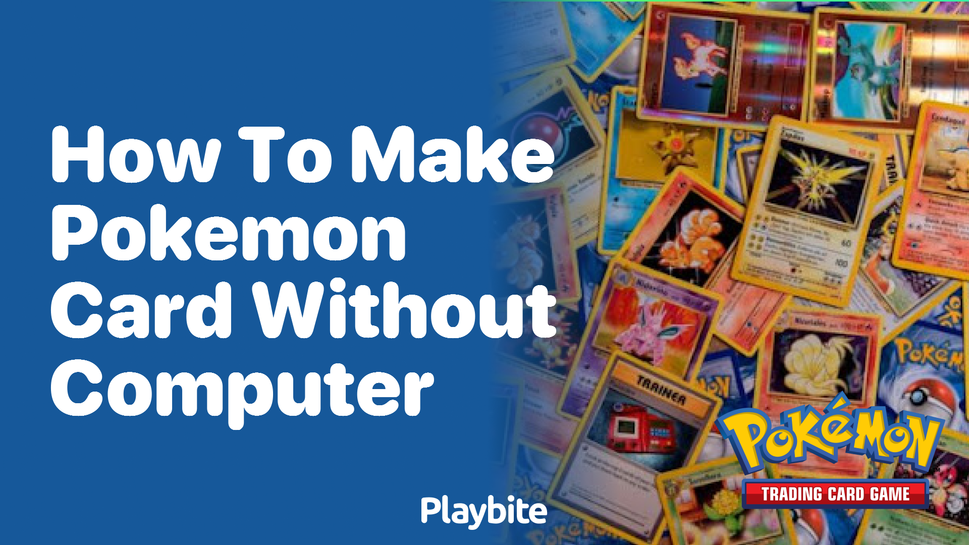 How to make a Pokemon card without a computer