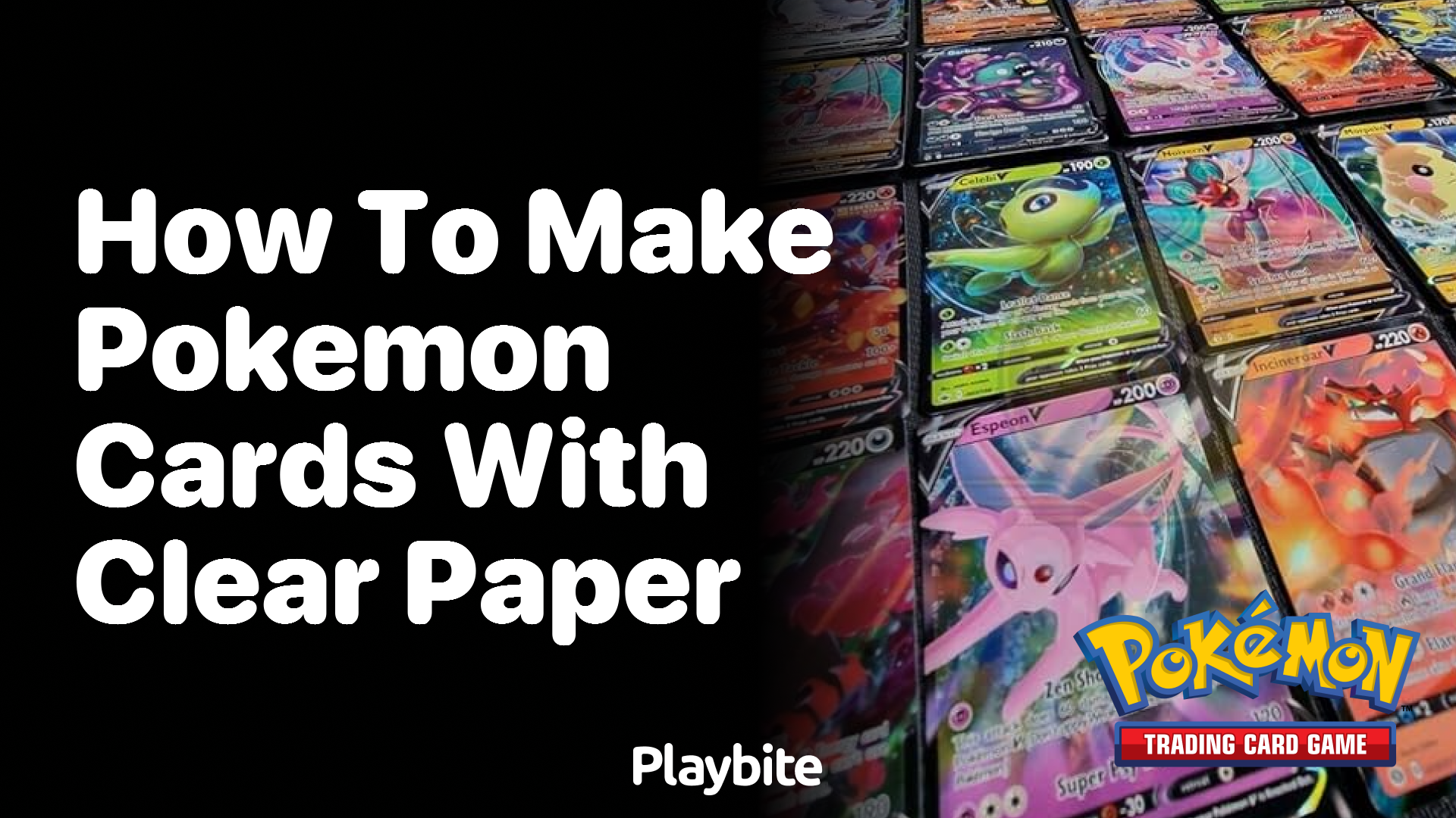 How to make Pokemon cards with clear paper