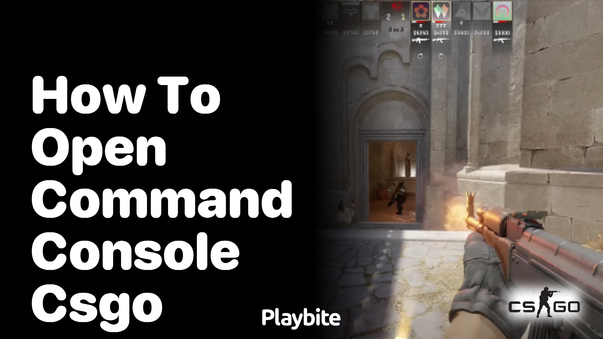 How to open the command console in CS:GO