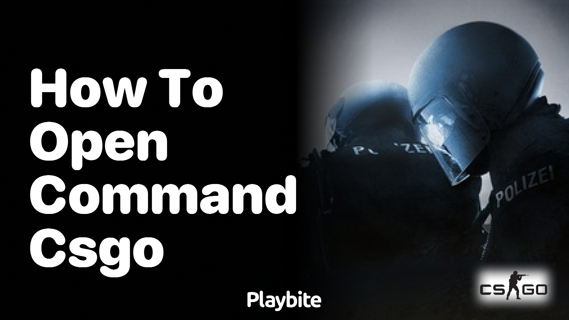 How to open the command console in CS:GO