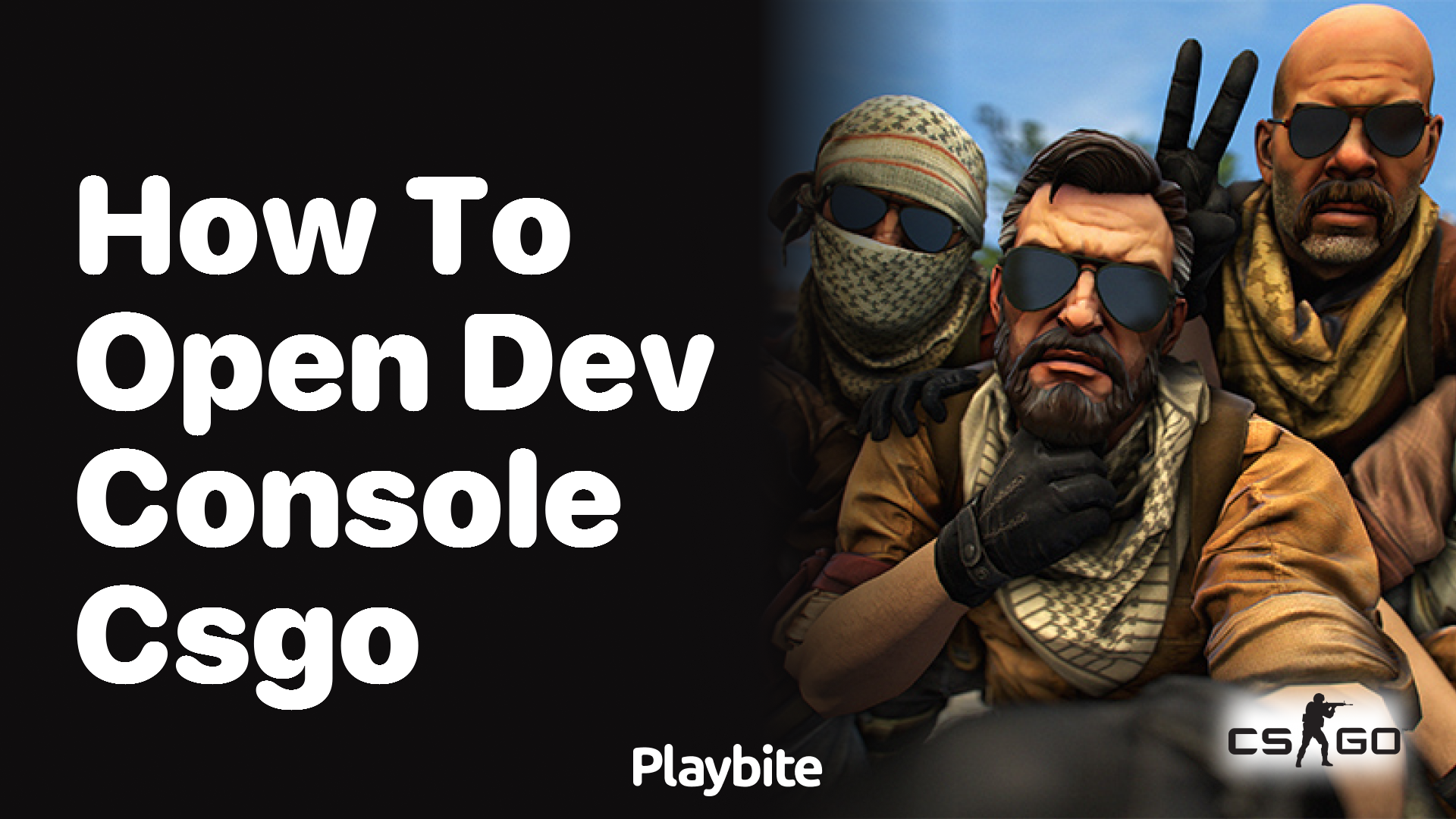 How to open the dev console in CS:GO