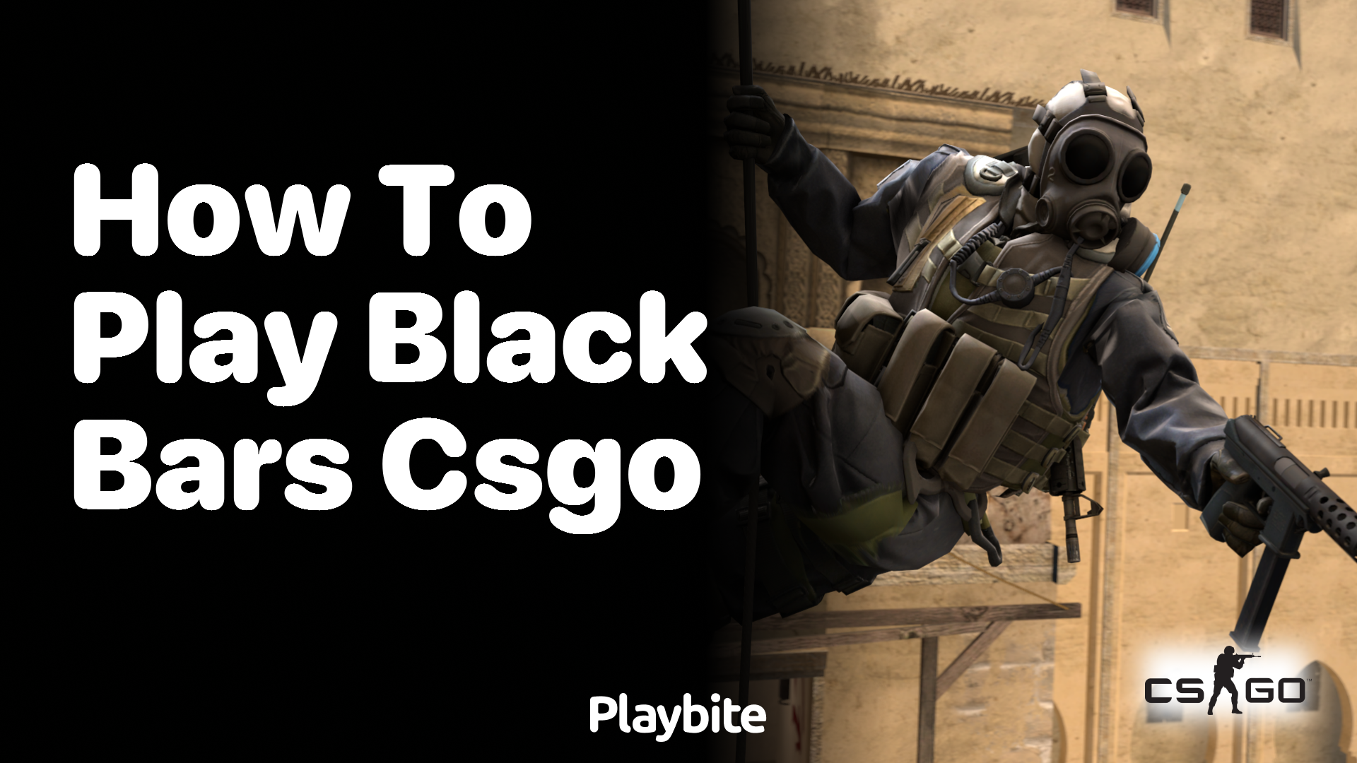 How to play CS:GO with black bars