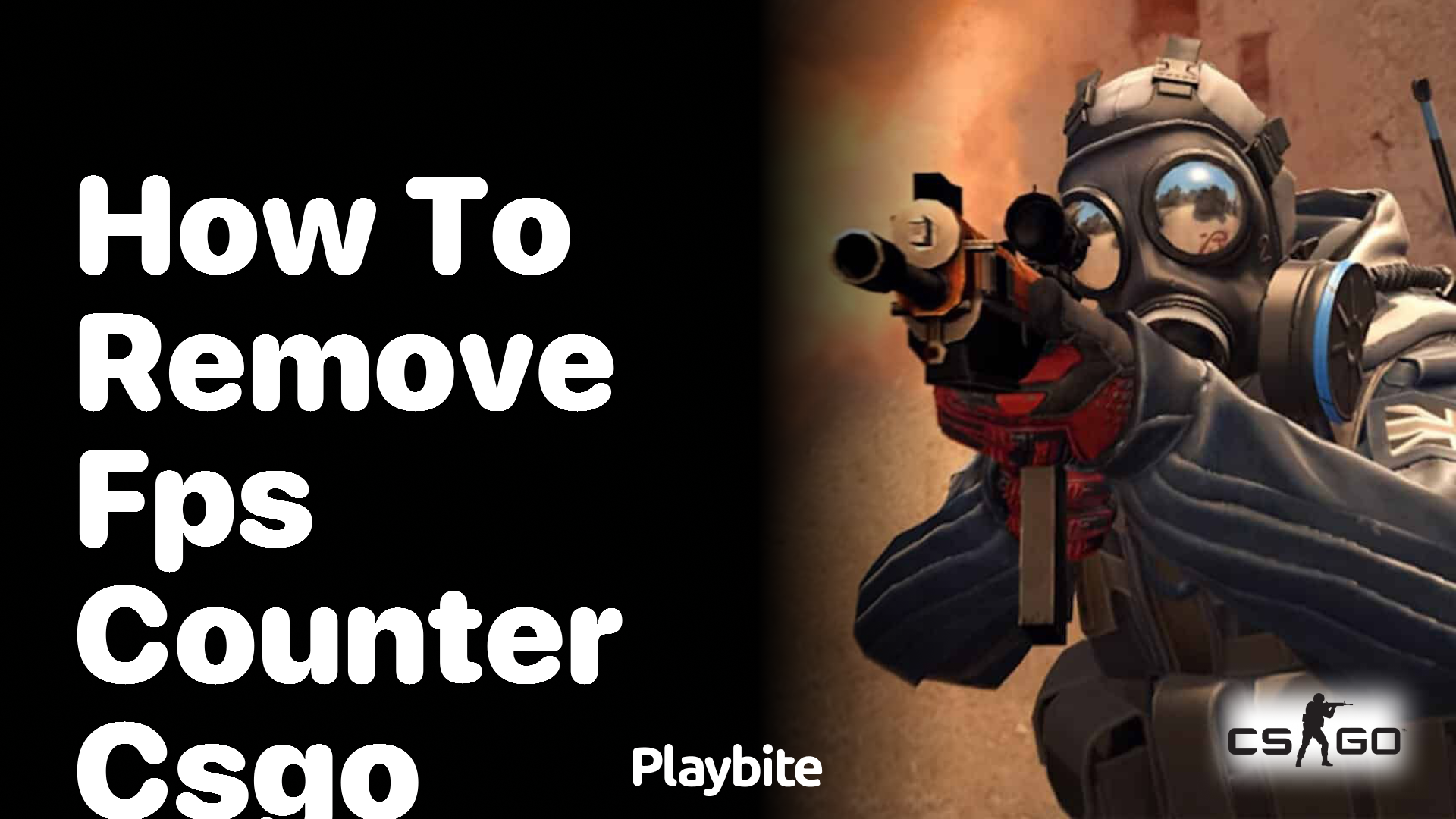 How to remove the FPS counter in CSGO