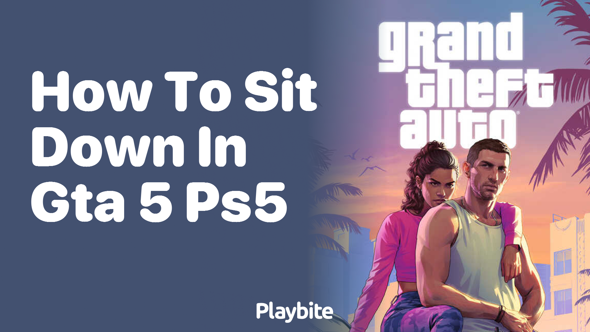 How to sit down in GTA 5 on PS5