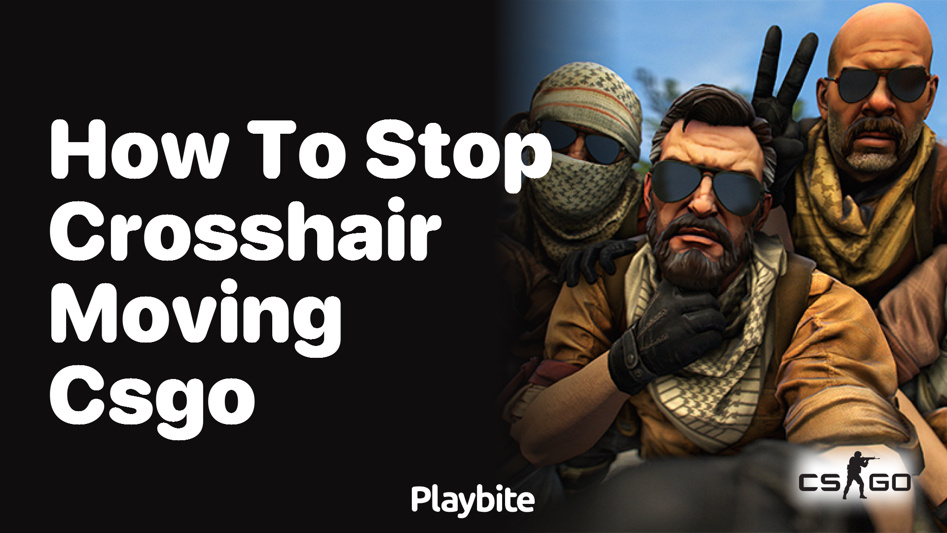 How to stop crosshair from moving in CS:GO