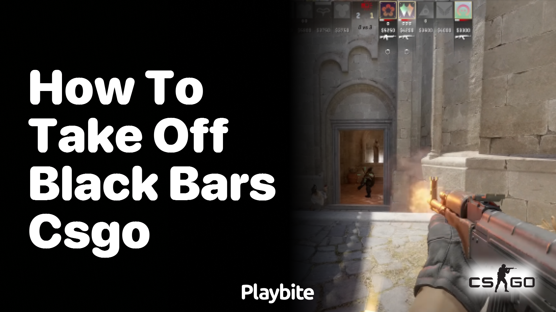 How to remove black bars in CS:GO