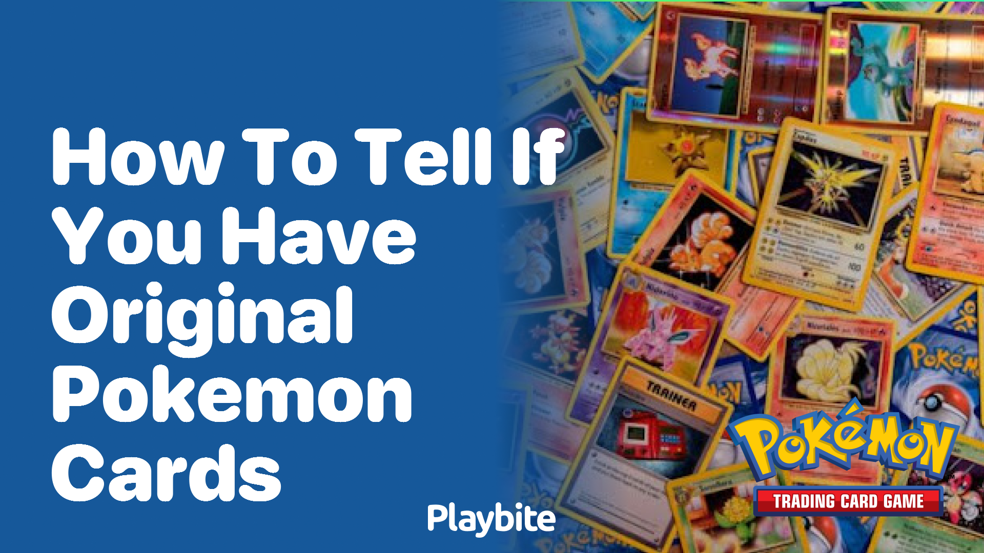 How to tell if you have original Pokemon cards