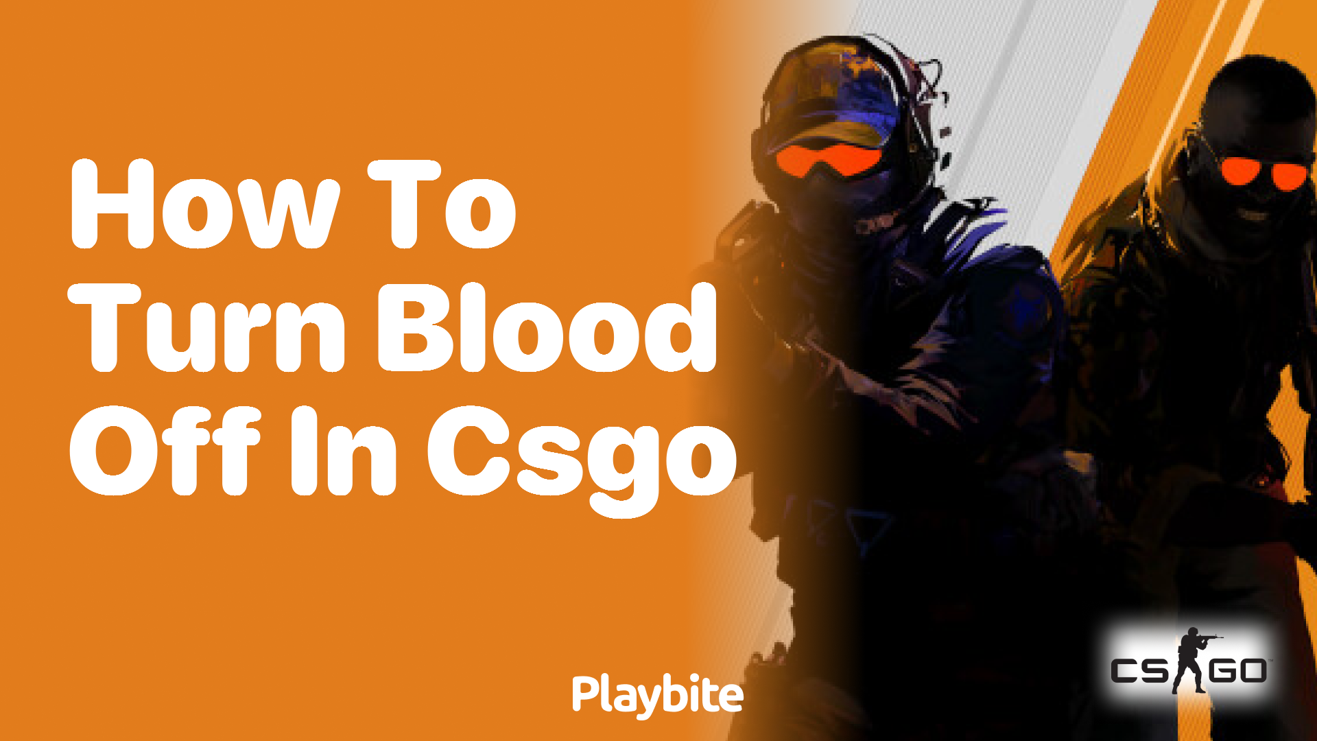 How to turn blood off in CS:GO