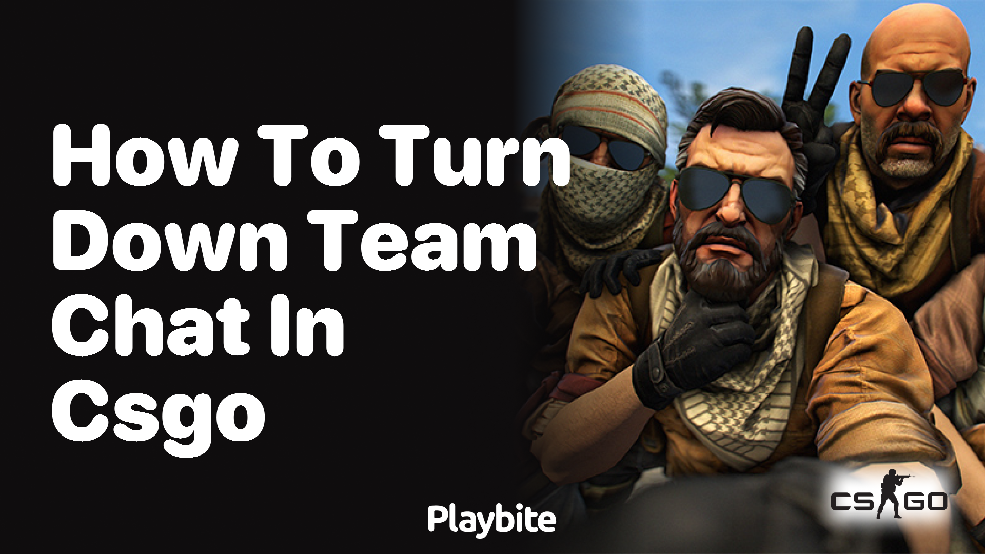 How to turn down team chat in CS:GO - Playbite