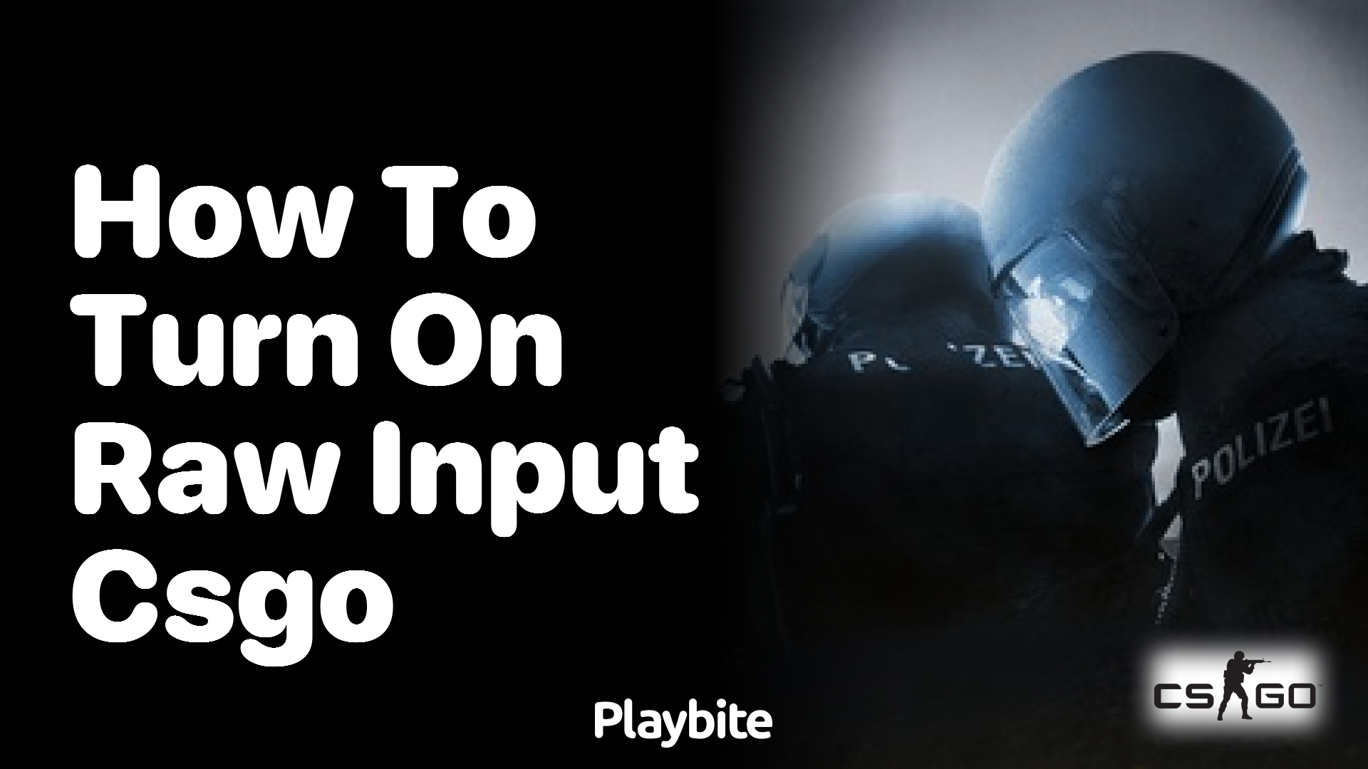 How to turn on raw input in CS:GO