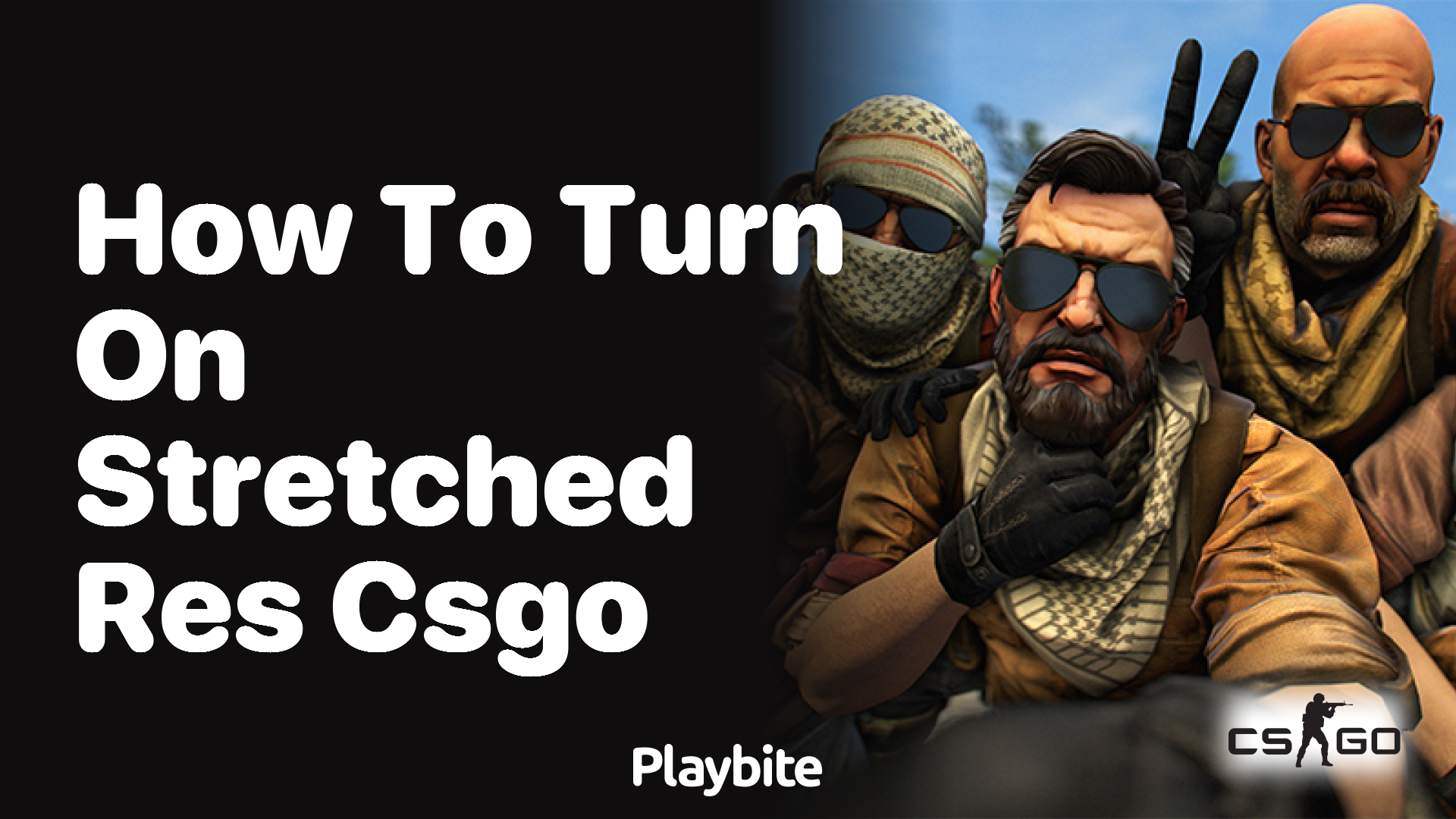 How to turn on stretched resolution in CS:GO