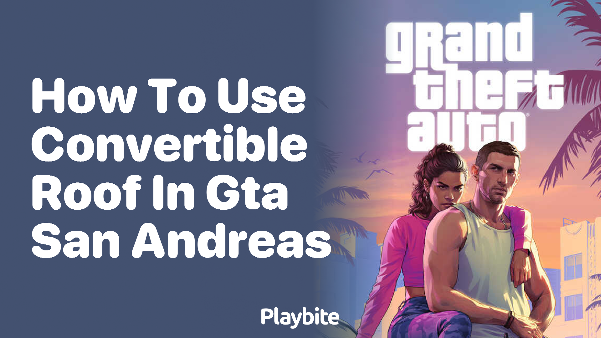 How to use the convertible roof in GTA San Andreas